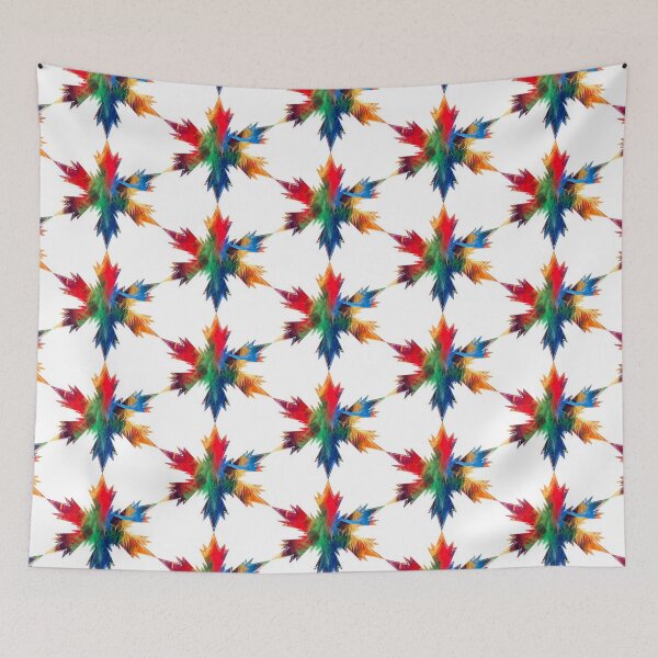 Item preview, Xmas Snowflakes Rainbow Feathers Star by Iritof designed and sold by iritof.