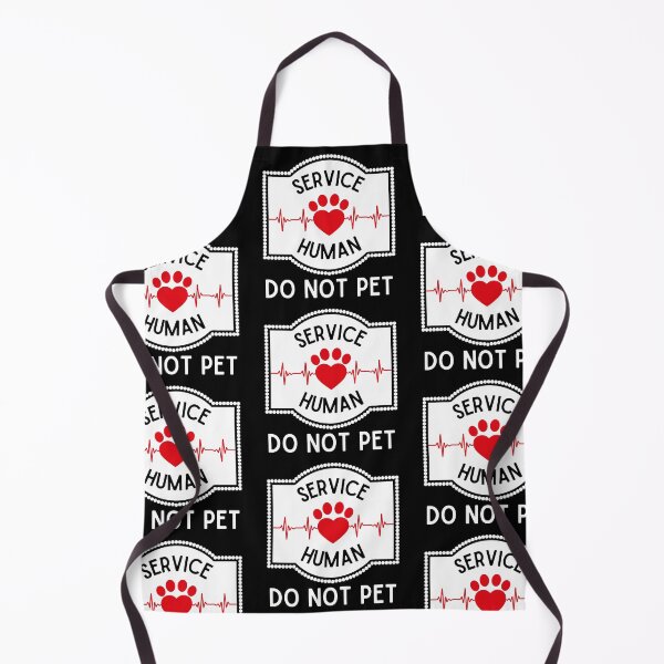 Item preview, Service human do not pet, funny dog lover, cat lover print designed and sold by Auntieck.