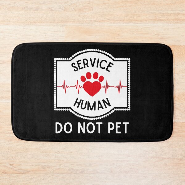 Item preview, Service human do not pet, funny dog lover, cat lover print designed and sold by Auntieck.
