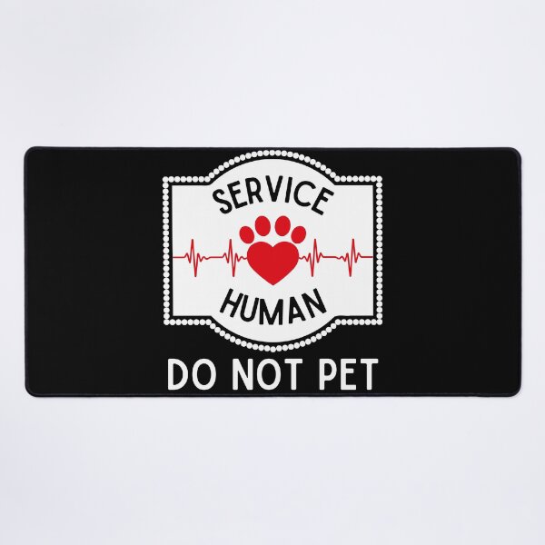 Item preview, Service human do not pet, funny dog lover, cat lover print designed and sold by Auntieck.