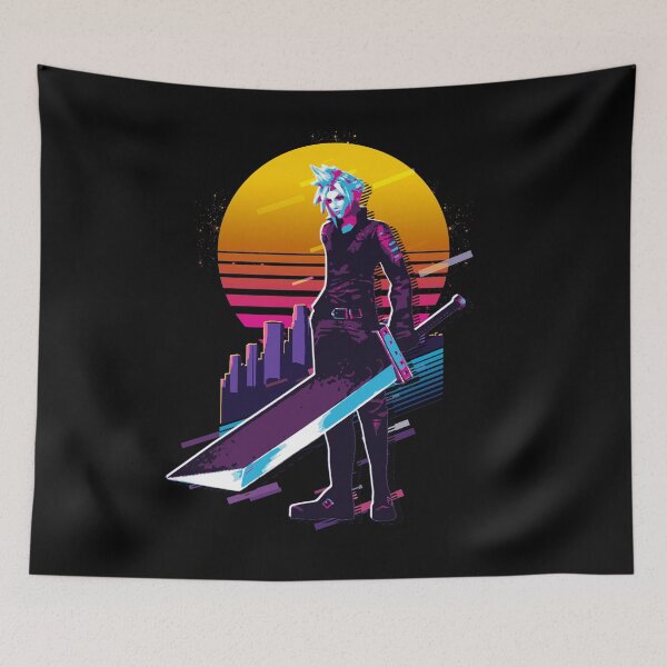 Item preview, Cloud - FFVII *80s retro* designed and sold by MyRetroArt.