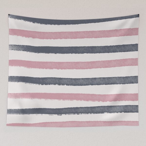 Item preview, “Stripes” 3 | Dusty Pink and Grey Design designed and sold by LiseHoltArt.