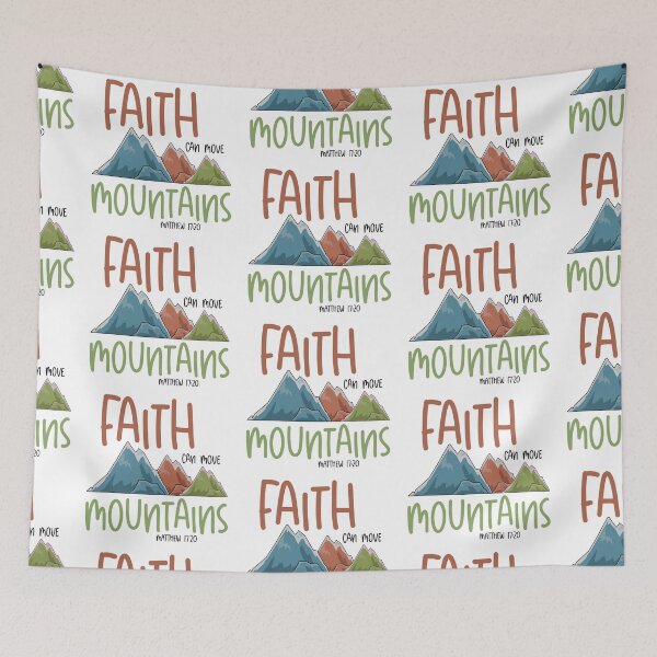 Item preview, Faith can move mountains designed and sold by Cane & Abel Creations ..