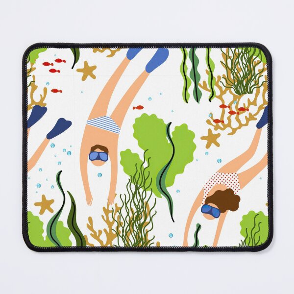 Item preview, Woman And Man Divers Coral  designed and sold by FlossieShop96.