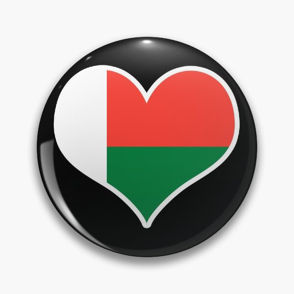 Item preview, Madagascar Flag Heart designed and sold by PKHalford.