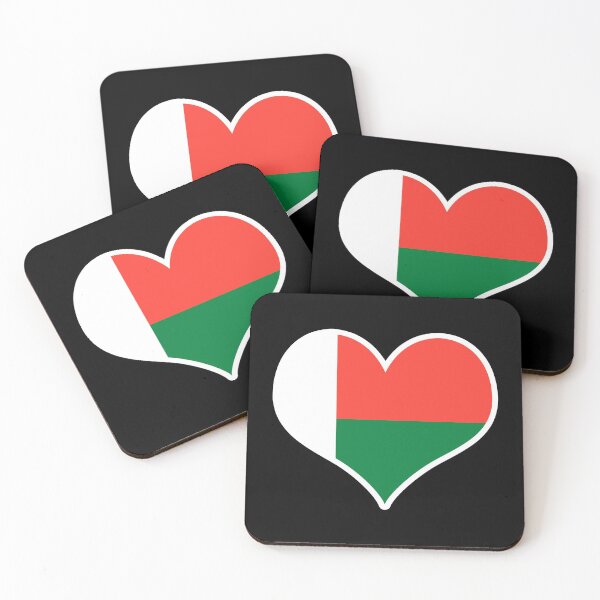 Item preview, Madagascar Flag Heart designed and sold by PKHalford.