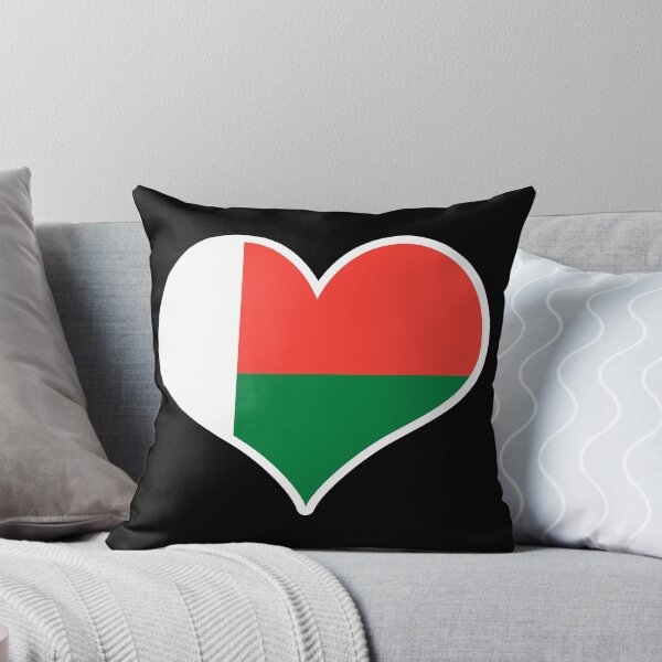 Item preview, Madagascar Flag Heart designed and sold by PKHalford.