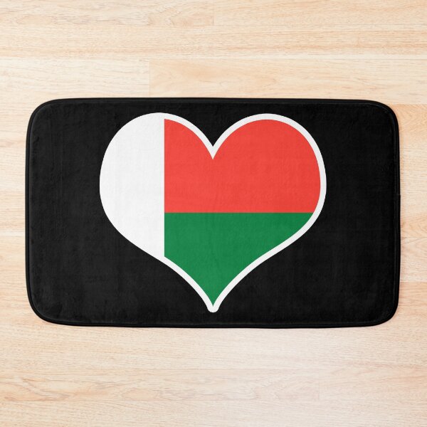 Item preview, Madagascar Flag Heart designed and sold by PKHalford.