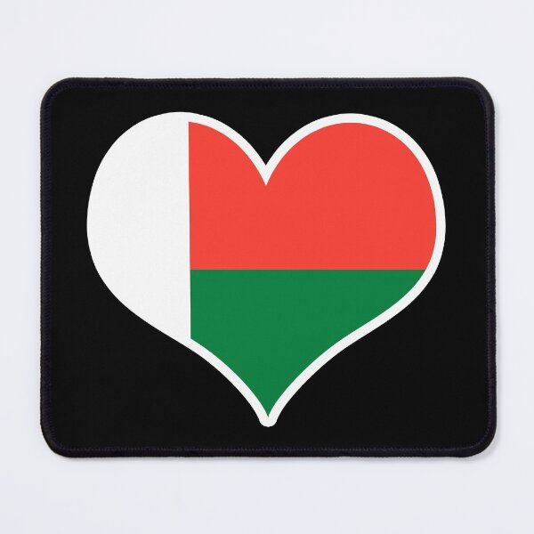 Item preview, Madagascar Flag Heart designed and sold by PKHalford.