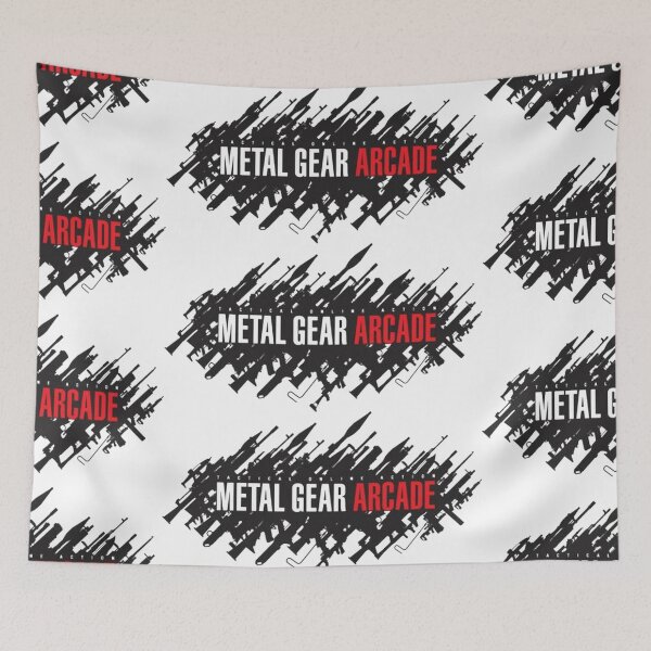 Item preview, Metal Gear Arcade Logo designed and sold by OuterOutlet.