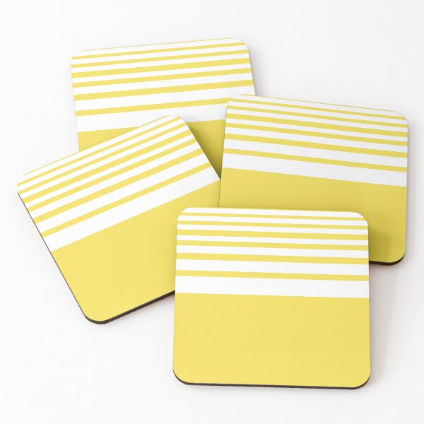 Item preview, COLOR OF THE YEAR 2021 -illuminating-YELLOW- GRADUATED STRIPES - YELLOW  AND WHITE STRIPES designed and sold by ozcushions.