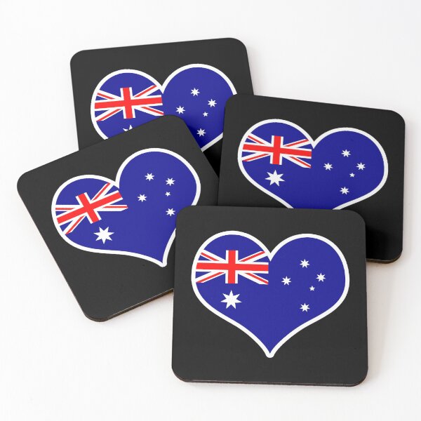 Item preview, Australia Flag Heart designed and sold by PKHalford.