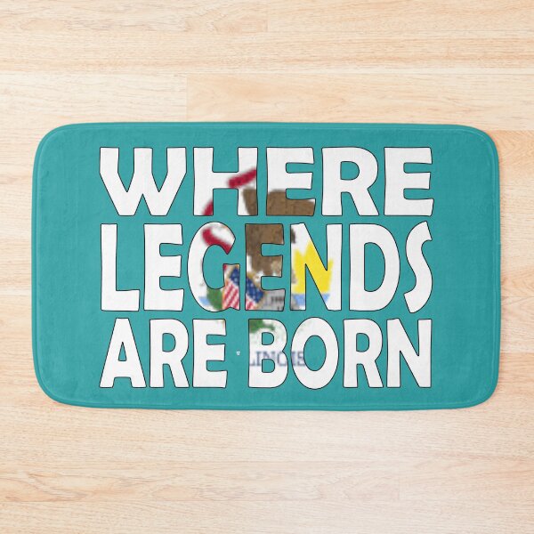 Item preview, Illinois Flag - Where Legends Are Born designed and sold by Quotes-I-Wear.