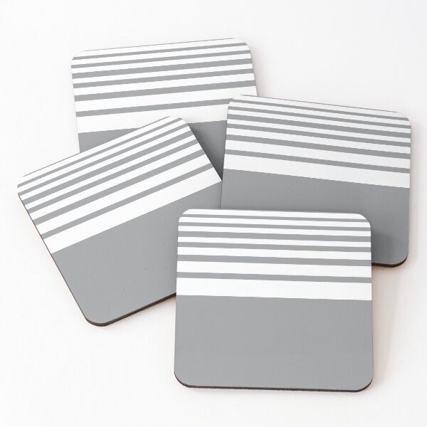 Item preview, COLOR OF THE YEAR 2021 -ULTIMATE GRAY - GRADUATED STRIPES - GRAY  AND WHITE STRIPES designed and sold by ozcushions.