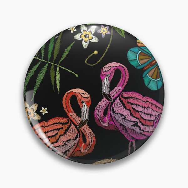 Artikelvorschau, Stickerei Flamingo entworfen und verkauft von HarleyGarner.