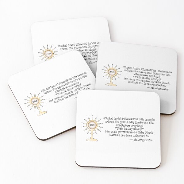 Item preview, St. Augustine Eucharist Quote designed and sold by KTSubz Faith & Fun Designs.