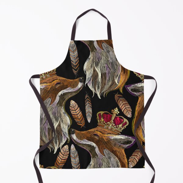 Item preview, Embroidery fox in crown designed and sold by HarleyGarner.