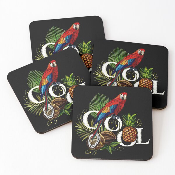 Item preview, Embroidery parrot palm leaves designed and sold by HarleyGarner.