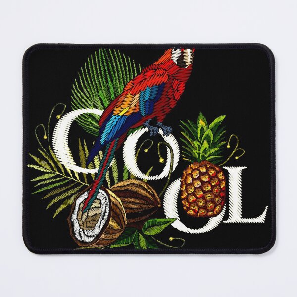 Item preview, Embroidery parrot palm leaves designed and sold by HarleyGarner.