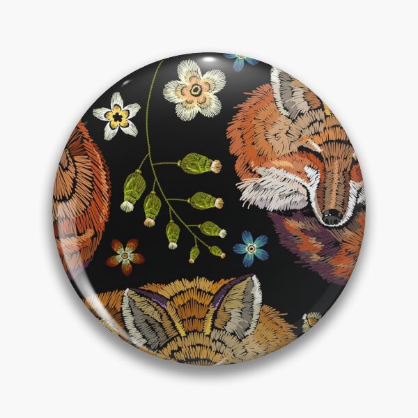 Item preview, Embroidery sleeping fox designed and sold by HarleyGarner.