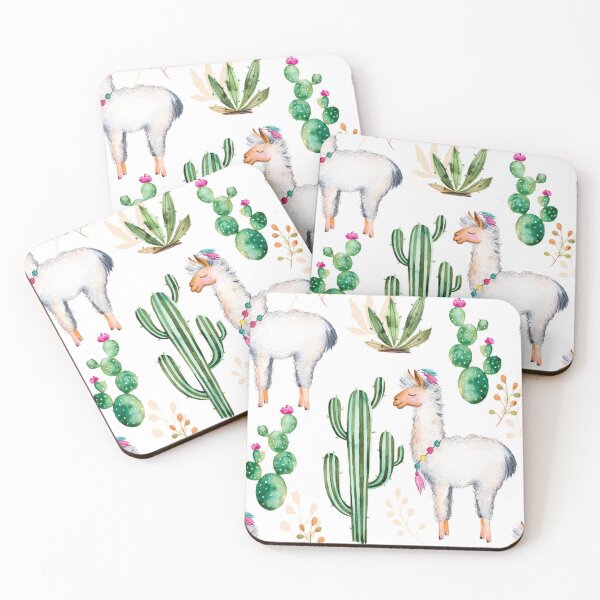Item preview, flowers llama pattern designed and sold by HarleyGarner.