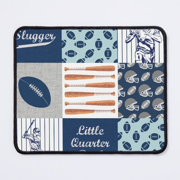 Item preview, Football Blue Navy pattern designed and sold by HarleyGarner.