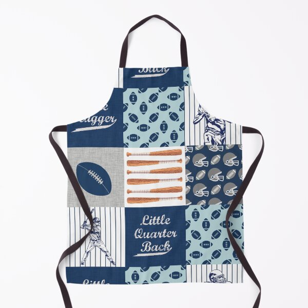 Item preview, Football Blue Navy pattern designed and sold by HarleyGarner.