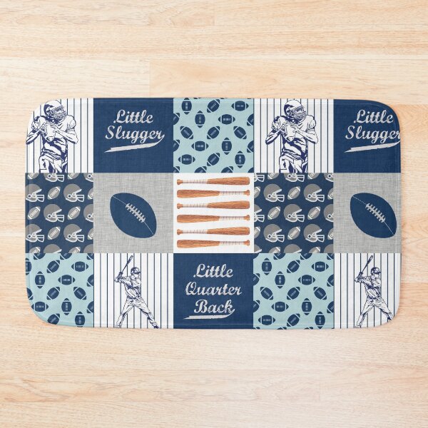 Item preview, Football Blue Navy pattern designed and sold by HarleyGarner.
