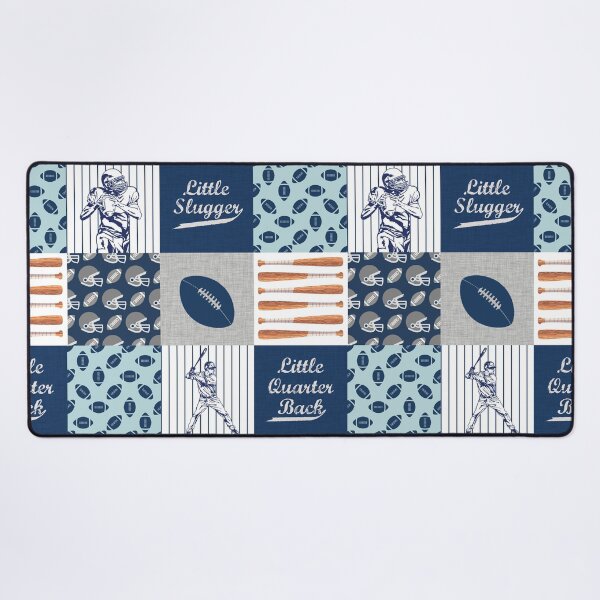 Item preview, Football Blue Navy pattern designed and sold by HarleyGarner.