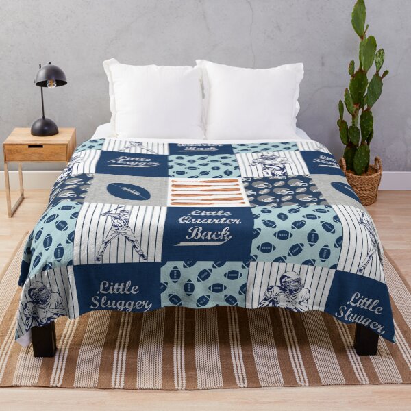 Item preview, Football Blue Navy pattern designed and sold by HarleyGarner.
