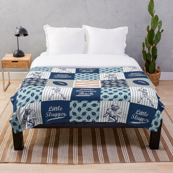 Item preview, Football Blue Navy pattern designed and sold by HarleyGarner.