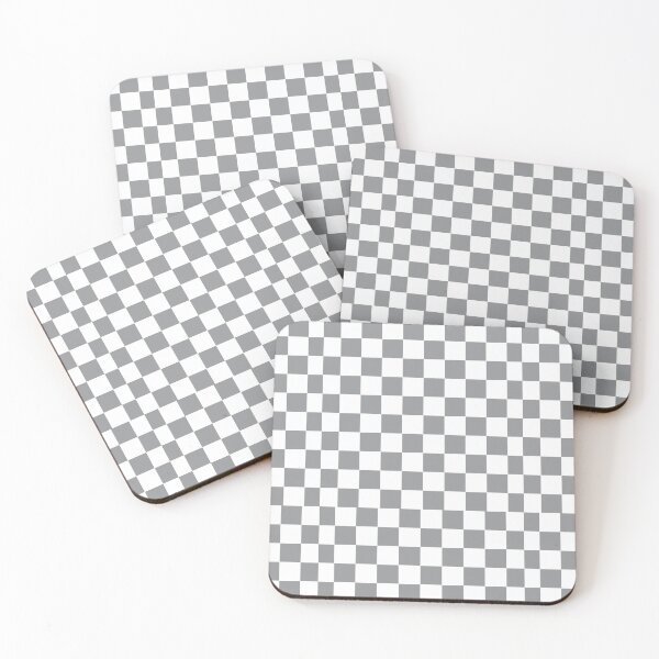 Item preview, COLOR OF THE YEAR 2021 -ULTIMATE GRAY - CHECKERBOARD - GRAY  AND WHITE CHECK designed and sold by ozcushions.