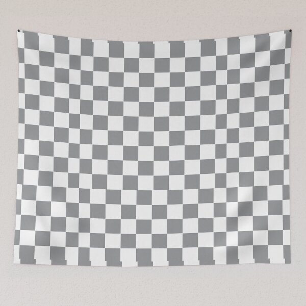 Item preview, COLOR OF THE YEAR 2021 -ULTIMATE GRAY - CHECKERBOARD - GRAY  AND WHITE CHECK designed and sold by ozcushions.