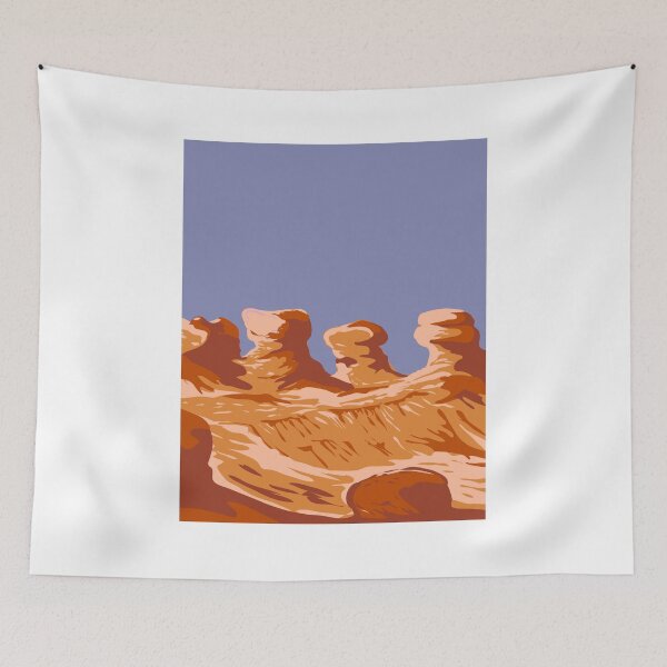 Item preview, Goblin Valley State Park Hoodoos Rock Pinnacles in Green River Utah USA WPA Poster Art designed and sold by patrimonio.
