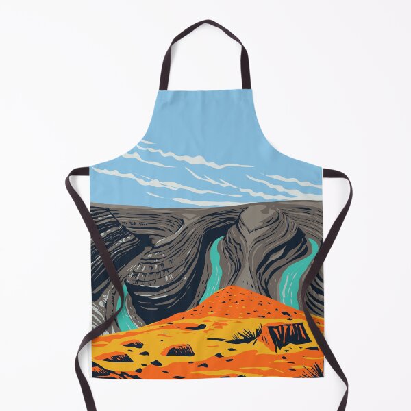 Item preview, Goosenecks State Park Overlooking a Meander of San Juan River near Mexican Hat Utah USA WPA Poster Art designed and sold by patrimonio.