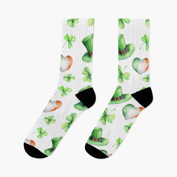 Item preview, Irish Seamless pattern with green hats designed and sold by HarleyGarner.