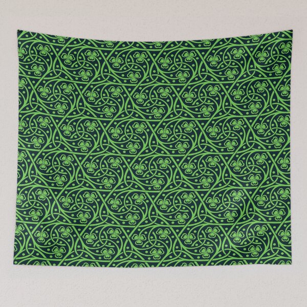 Item preview, Irish seamless pattern with shamrock designed and sold by HarleyGarner.