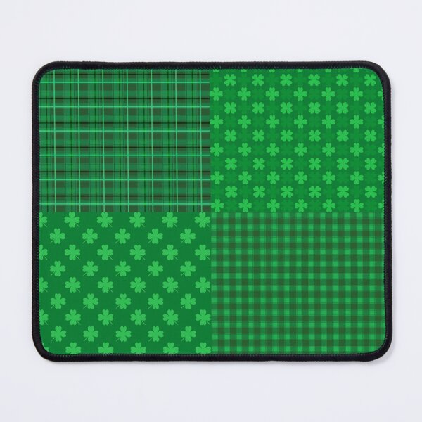 Item preview, Irish Seamless Patterns with Stripes and Clover designed and sold by HarleyGarner.