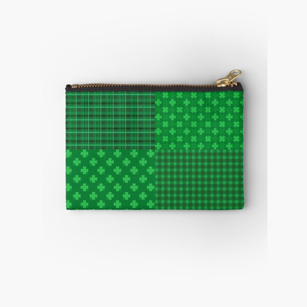 Item preview, Irish Seamless Patterns with Stripes and Clover designed and sold by HarleyGarner.