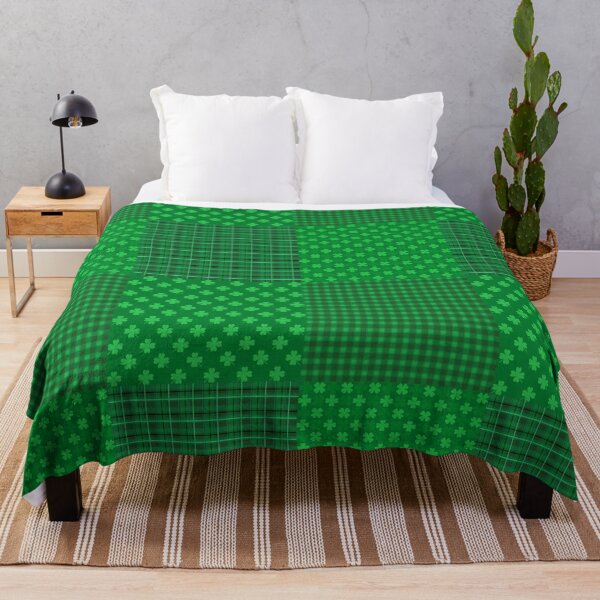 Item preview, Irish Seamless Patterns with Stripes and Clover designed and sold by HarleyGarner.