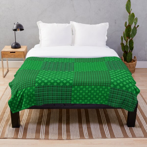 Item preview, Irish Seamless Patterns with Stripes and Clover designed and sold by HarleyGarner.