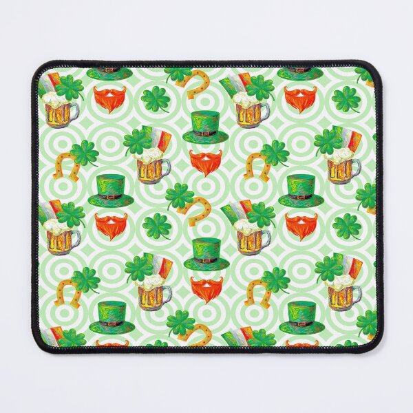 Item preview, Irish St. Patrick's Day party seamless pattern designed and sold by HarleyGarner.