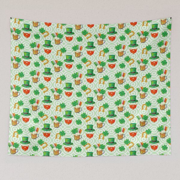 Item preview, Irish St. Patrick's Day party seamless pattern designed and sold by HarleyGarner.