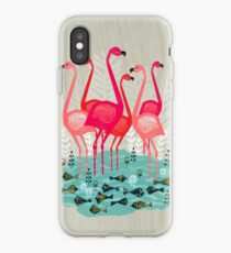 Flamingos by Andrea Lauren iPhone Case
