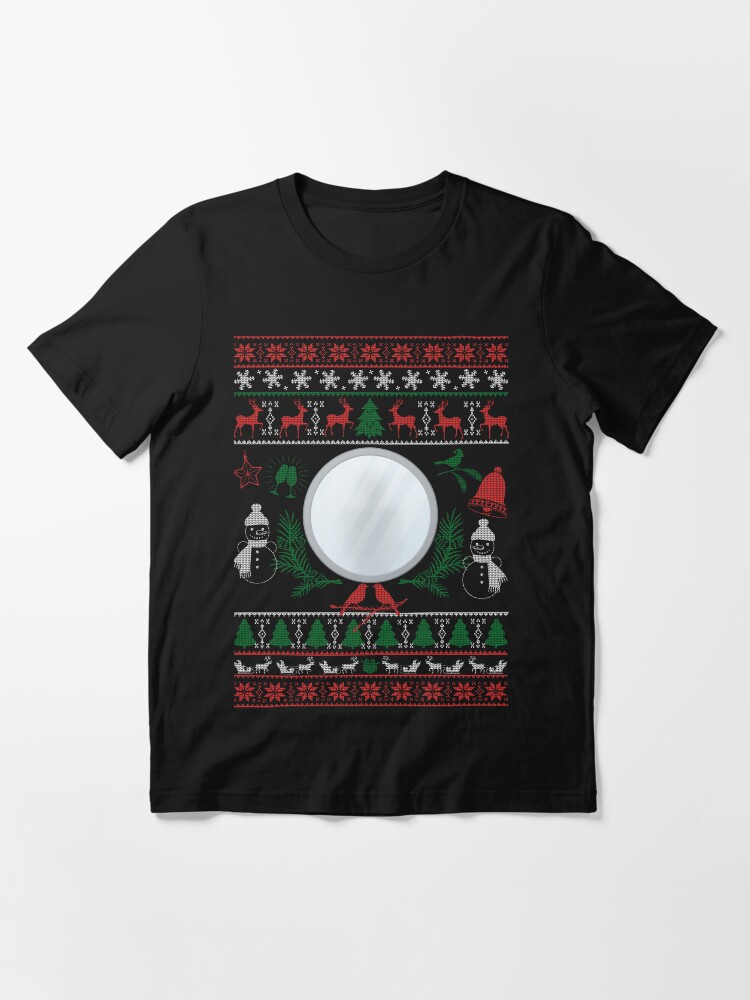 ugly sweater with a mirror