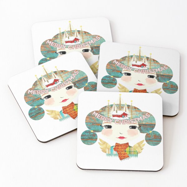 Item preview, Merry Christmas Angel (Susannah) designed and sold by ruby + acorn.