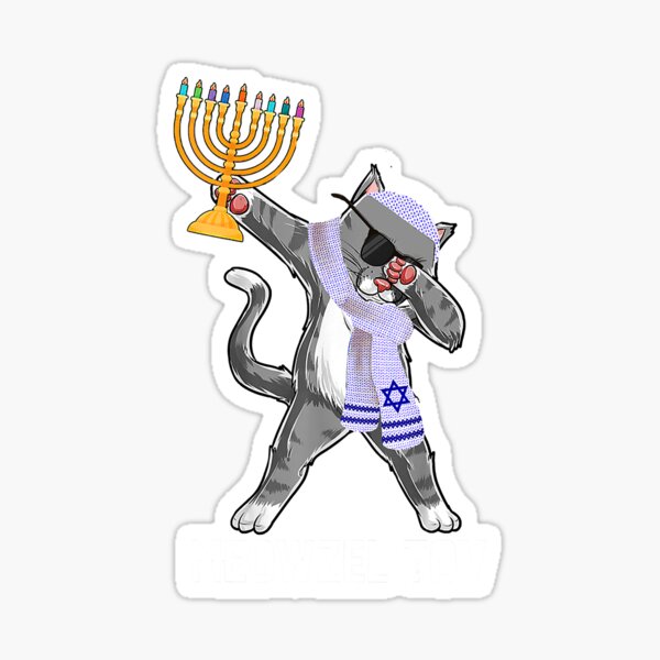 Item preview, Meowzel Tov Dabbing Cat Chanukah designed and sold by unassertive19.