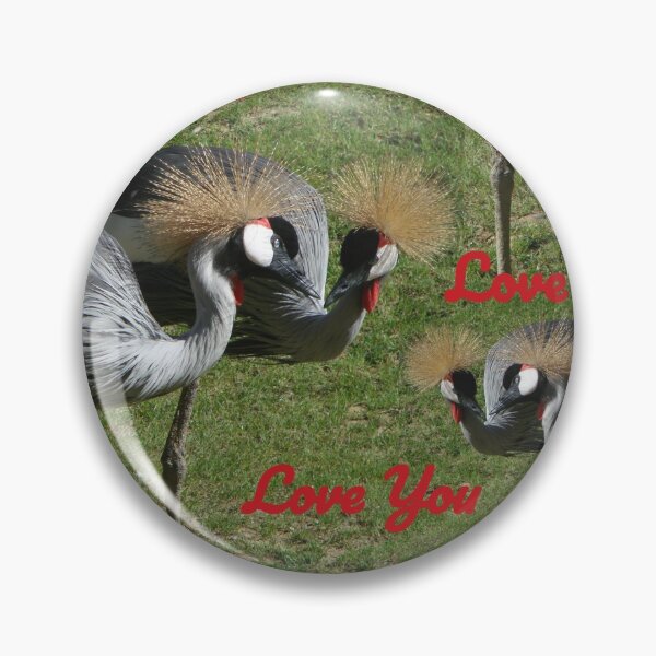 Item preview, Love you,  Grey crowned cranes designed and sold by Spasija.
