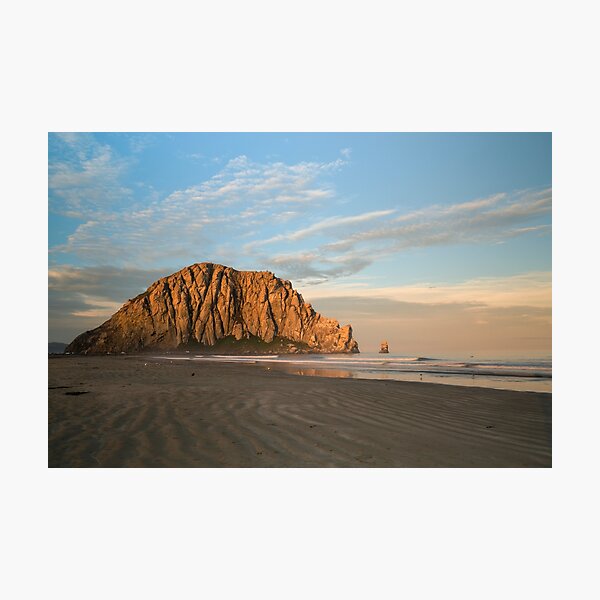 Morro Rock At Dawn Photographic Print