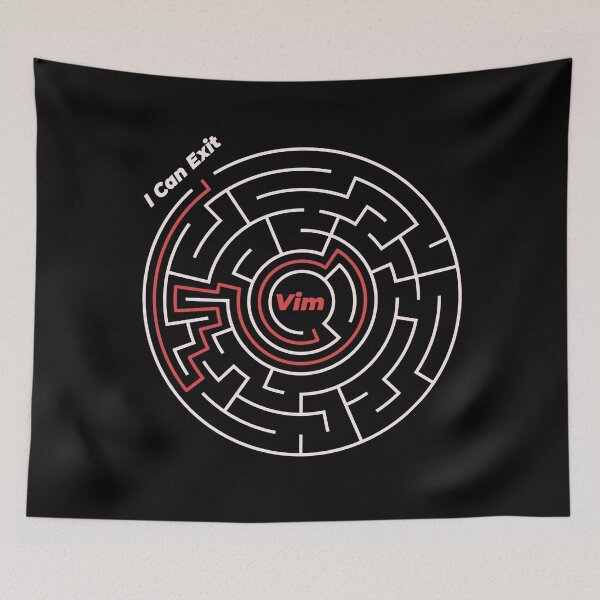 Item preview, I Can Exit Vim designed and sold by Mechashadow.